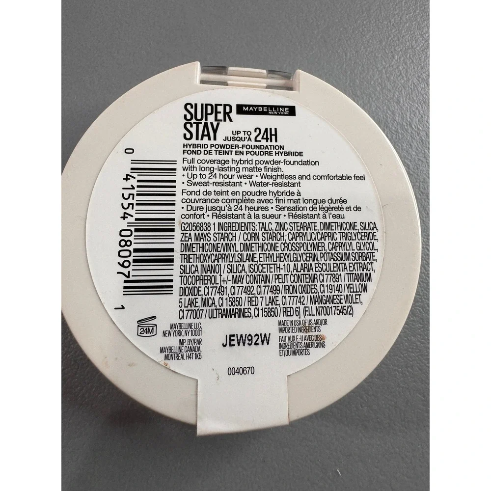 Maybelline Super Stay Hybrid Powder Foundation Women 6g 128 New Matte Full Cover